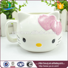Wholesale Pink Hello Kitty Creative Ceramic cup